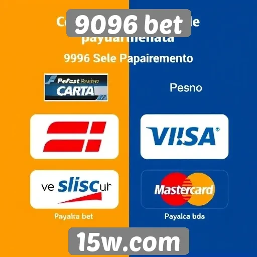 Métodos de pagamento oferecidos pelo 9096 bet